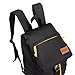 NUWA Unisex Casual Rucksacks Backpack Travel Sport Hiking Laptop Bag Laptop 13 Inch Notebook Computer Bags Black