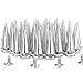 RUBYCA 25MM 30 Sets Large Metal Big Tree Spikes and Studs Metallic Screw-Back for DIY Leather-Craft Silver Color