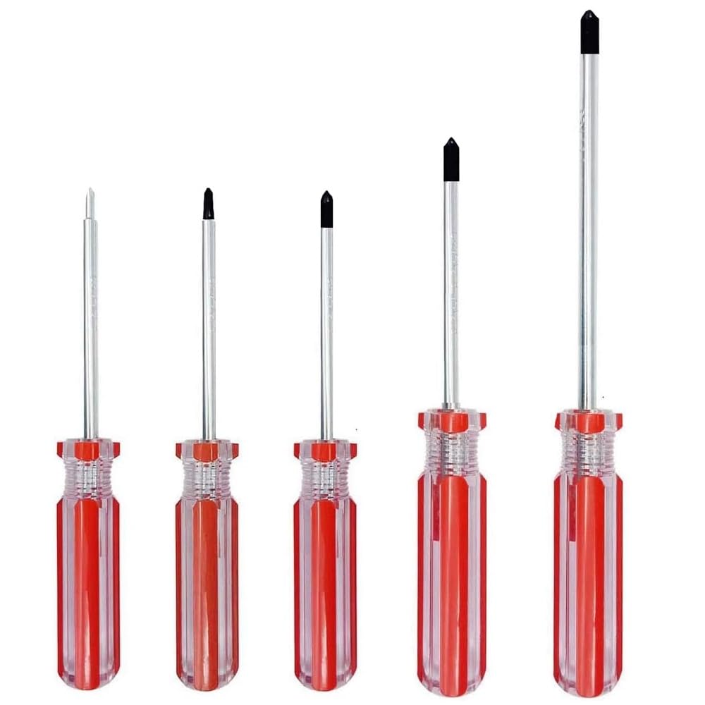 5 Piece Y Tip Screwdriver Set, Magnetic Tri Point Tip Screwdriver Bits Y000(1.5mm) Y00(2.0mm) Y0(3.0mm) Y1(4.0mm) Y2(5.0mm) Y Screwdriver Repair Tool