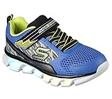 Skechers Kids Boys' Hypno-Flash-Tremblers Light Up Loafer, Blue/Lime, 1.5 M US Little Kid