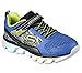 Skechers Kids Boys' Hypno-Flash-Tremblers Light Up Loafer,Blue/Lime,1.5 M US Little Kid