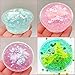 AZRtoys Slime Charms Mud - Beautiful Mermaid Tail Charms Mixing Fluffy Plasticine Clay Toy Stress Relief Sludge Toys Gift for Kids Adult (Pink, 55ml)
