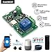 EACHEN WiFi Wireless Inching Relay Monentary/Self-locking Switch Module DIY Smart Garage Door DC 5-32V AC90-260V Ewelink App Compatible With Alexa Echo Google home Nest IFTTT SONOFF (ST-DC1)