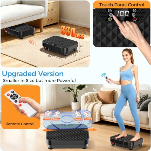 Vibration Plate Exercise Machine Vibration Plate for Lymphatic Drainage Weight Loss,Muscle Activation Fat Burner for Women Men