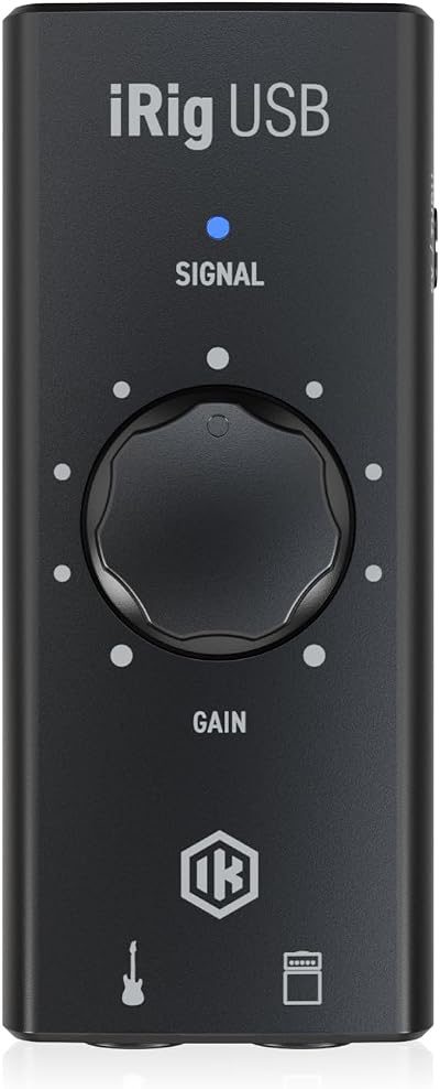 IK Multimedia iRig USB Guitar USB-C Audio Interface for Mac & PC