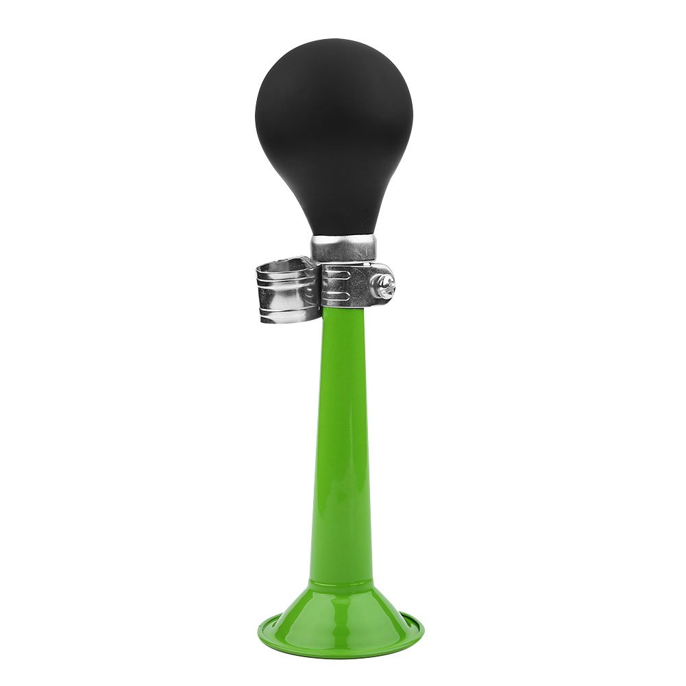 Portable Bike Air Horn, 2.2 Inch Cycling Bicycle Hooter, Loud Squeeze Bulb Horn Safety Warning Bugle for Bikes (Green)