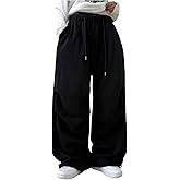 SHENHE Women's Baggy Sweatpants Wide Leg Drawstring Athletic Lounge Casual Sweat Pants Trousers