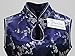 7Fairy Women's VTG Navy Blue Keyhole Long Cheongsam Chinese Dress