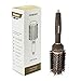 FIXBODY Hair Brush, Round Brush for Blow Drying, Curling, Styling, Nano Thermal Ceramic & Ionic Tech, Boar Bristle, Volume & Shine, Brown (3 Inch, 1.7 Inch Barrel)
