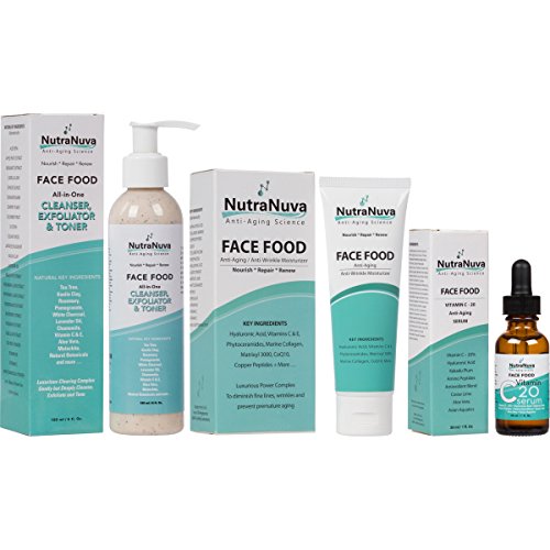 NutraNuva Face Food Natural Skin Care StoptheClock! Beauty Gift Set