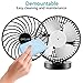 OPOLAR Battery Operated Fan, USB Rechargeable Personal Fan, Cordless Design, Powered by USB or 2200mAh Battery, Adjustable Wind, for Office, Car, Outdoor-Stepless Wind Speed