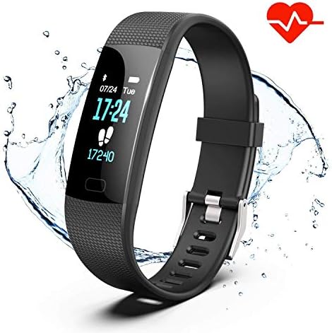 Sunstark Fitness Tracker,Suit for 4.7-7.8in Wrists,IP67 Waterproof Fitness Watch,Pedometer,Activity Tracker with Heart Rate Monitor,Blood Pressure Monitor,App for iPhone/Android