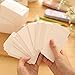 Yexpress 400pcs Retro Blank Kraft Note Paper Business Cards Vocabulary Word Card Message Card DIY Gift Card Blank Paper Tags
