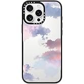 CASETiFY Compact iPhone 16 Pro Max Case [4 ft. 2X Military Grade Drop Protection/Slim/Lightweight] - Clouds - Clear Black