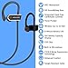 Bluetooth Headphones,HBUDS Waterproof IPX7 Wireless Sports Earbuds,Deep Bass HiFi Stereo In-Ear Earphones Built-in Mic, 8-9 Hrs Playtime Noise Canceling Headsets Orange(Memory Ear Tips & Fast Pairing)