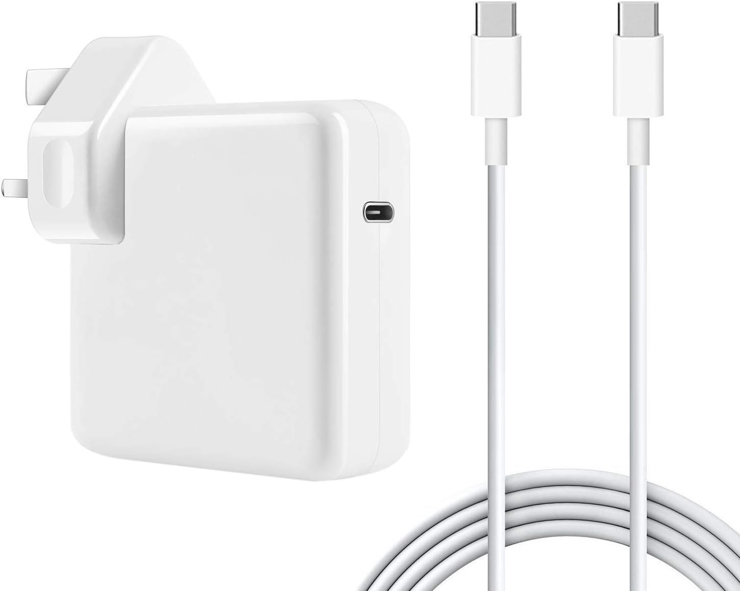 61W USB C Power Adapter compatible with Macbook Pro,Lenovo Asus Dell HP Macbook air Laptop and other USB C device
