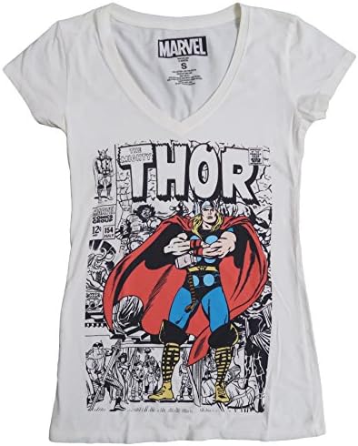 Marvel Comics Juniors The Mighty Thor Comic V-Neck Shirt
