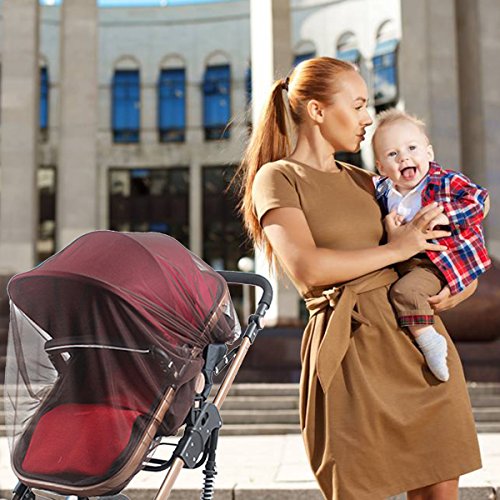 Baby Stroller Rain Cover and Mosquito Net Weather Shieldï¼ŒUniversal Waterproof Windproof Protection Baby Stroller Rain Cover for Outdoor Indoor