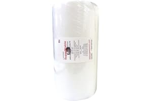 Superpunch Wash Away Stabilizer, SuperStable H2O "Eau" Gone White FSL 15 inch x 100 Yard Roll - Machine Embroidery Stabilizer Backing, Wash n Gone Wash Away for Free Standing Lace, Made in USA