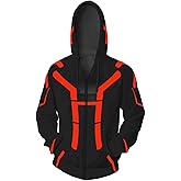 Adult Cosplay Costume Hoodie Novelty 3D Print Hoodies Zipper Jacket