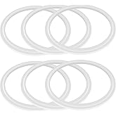 Bubrike Gasket Replacement Compatible with Hydro Flask,Wide Mouth Lid-O Ring Rubber Seal For HydroFlask Wide Cap-6 Pack Replacement Silicone Seal Parts(Not For Thermoflask Spout and Straw Lid)