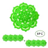 Anti-Splash Urinal Screen Deodorizer, Urinal Screens, Mat, Scent Lasts 30 Days, Ideal for Bathroom, Office, Hotel, Restaurant, School, Supermarket, Pack of 8 (Green)