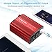 Poweradd 300W Car Power Inverter DC 12V to AC 110V Converter with Dual 3.1A Dual USB Ports for Smartphones, Tablet, Laptop, Breast Pump, Nebulizer and More - Red