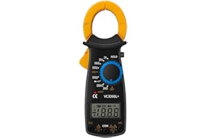 Clamp Meter, Digital Clamp Meter Volt Meter Multimeter VC3266L for Measures Current Voltage Temperature Capacitance Live Wire