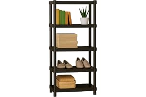Estante 5 Prateleiras: Sapateira Organizadora, Prateleira para Livros e Estante organizadora multiuso para Cozinha, Sala ou E