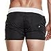 Funycell Men's Swim Trunks Beach Shorts with Pockets Black US S