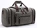 Canvas Duffel Bag, Aidonger Vintage Canvas Weekender Bag Travel Bag Sports Duffel with Shoulder Strap (Gray)