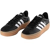 adidas VL Court Bold Womens Platform Shoes, Black/White, 9