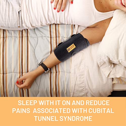Everyday Medical Elbow Brace for Arthritis and Cubital Tunnel Syndrome I Elbow Immobilizer Splint for Tennis Elbow I Stabilizer Support Splint with Removable Splint I Fits Both Arms I Unisex I S/M