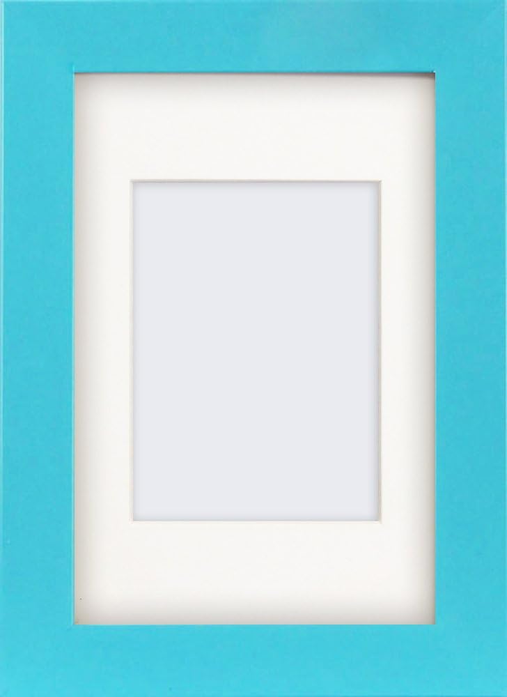 Photo Frames And Art 6x4 Light blue Glossy Coloured Photo Frame With