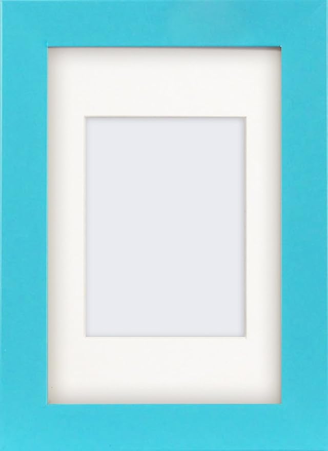 Photo Frames And Art 6x4 Light blue Glossy Coloured Photo Frame With
