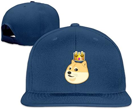 HYRONE Unisex Hip Hop Baseball-Caps Mesh Back Crown Doge Cap Hats Navy