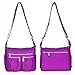 Vbiger Shoulder Bags Messenger Handbags Multi Pocket Waterproof Crossbody Bags (Purple 2)