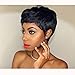 BeiSD Short Black Pixie Cut Hair Natural Synthetic Wigs For Black Women Heat Resistant Black Wig Women's Fashion Wig