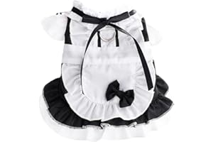 MaruPet Elegant Princess Lace Dress Tutu Queen Style with Bowknot for Small, Extra Small Dog Teddy, Pug, Chihuahua, Shih Tzu, Yorkshire Terriers M-Black-1 XS