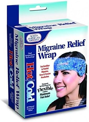 Migraine Relief Wrap Headache Pain Hot Cold Therapy Head Stress Tension Heat, New!!!