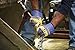 Wells Lamont Heavy Duty Work Gloves with Leather Palm, Medium (Wells Lamont 3300M), Blue/Tan