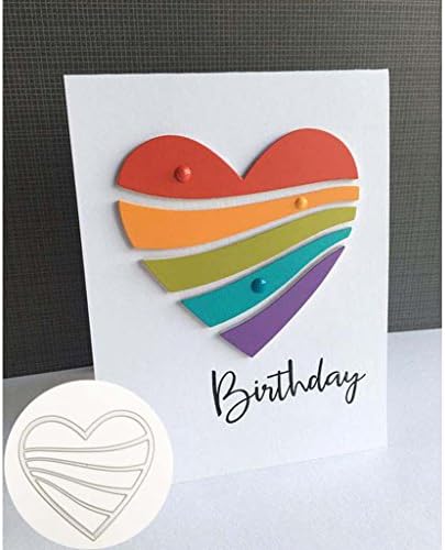 Susada Love Heart Cutting Dies Stencil DIY Scrapbooking Embossing Album Paper Crafts for Card Making On Prime for Scrapbooking Photo Abulm