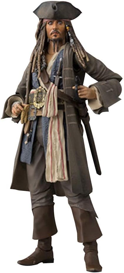 HOOPOO Pirates Of The Caribbean Animation Model, The Model Statue Of Captain Jack, Desk Decoration, 15cm