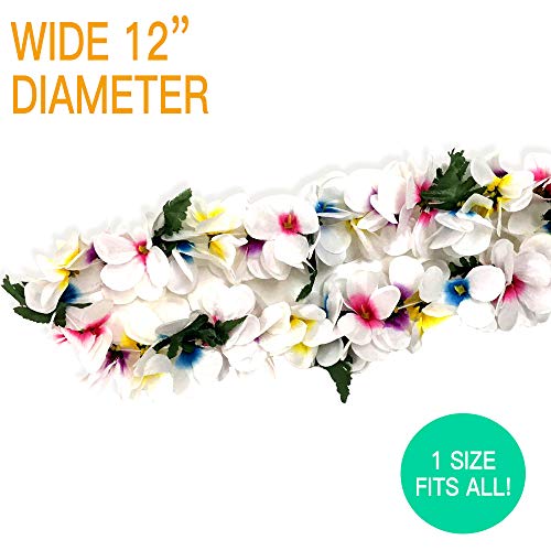 BOSHENG Hawaiian Plumeria Flower Leis Necklaces for Party Event,Christmas Decoration - Thumbnail 2