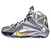 Nike LeBron XII (GS) Flight 685181-080 Grey/Citrus Youth Kids Basketball Shoes