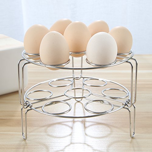 image for Upgraded 3 Pack Instant Pot Accessories Stackable ,AISFA Stackable Egg