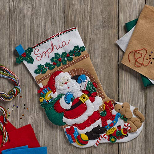 1 Bucilla+86702+Applique+Stocking+18+Inch