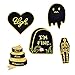 Romanticworks Enamel Lapel Pin Set Badge Pins Women Girls Backpacks Jackets (P - 5 Pack)