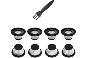 PURESTURDY 8 Pack Duck Vacuum Filters Compatible with Compact Cordless Vacuum Cleaner,Washable and Reusable Vac Parts as Seen on TV