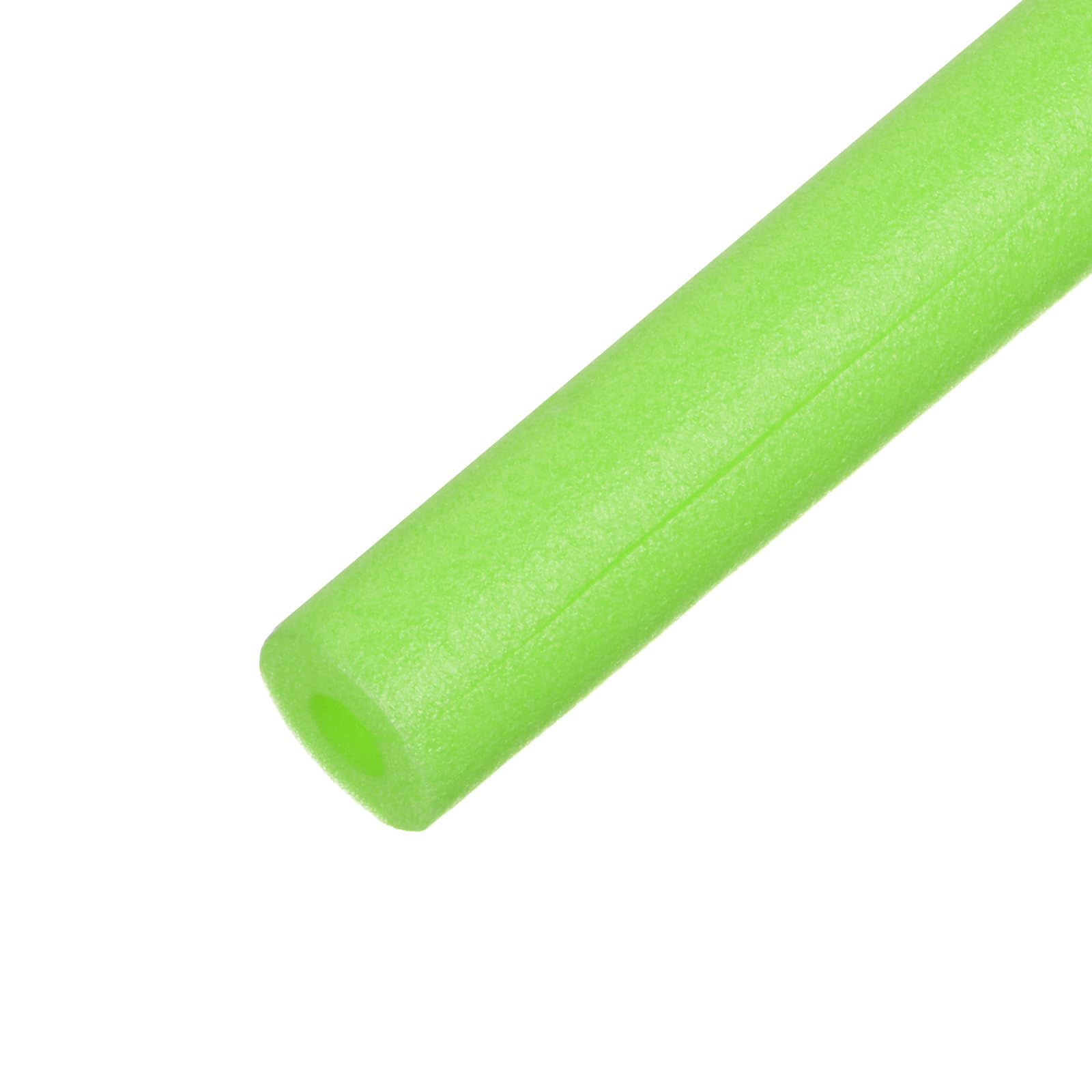 M METERXITY Pipe Insulation Tube, 17 x 2.4(L x OD) Foam Pipe Covers, Pre-Slit Clamp for Padding/Bumper Corner Edge Protection/Handle Water Pipes [Light Green]
